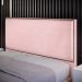 Cabeceira Cama Box Casal Com Tachas 140 cm Vicenza L02 Suede Rosê - Lyam Decor