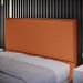 Cabeceira Cama Box Casal Com Tachas 140 cm Vicenza L02 Tecido Terracota - Lyam Decor