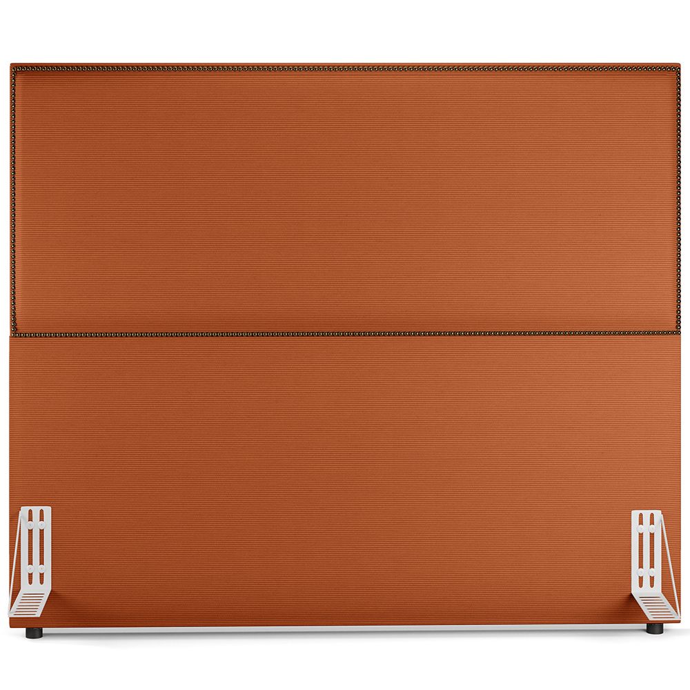 Cabeceira Cama Box Casal Com Tachas 140 cm Vicenza L02 Tecido Terracota - Lyam Decor