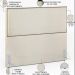 Cabeceira Cama Box Casal Com Tachas 160 cm Vicenza L02 Linho Champagne - Lyam Decor