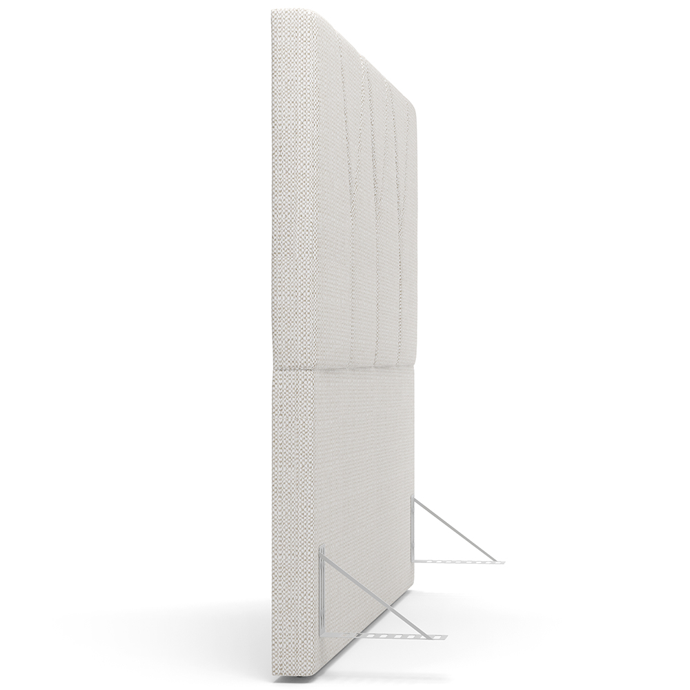 Cabeceira Cama Box Casal King  195 cm Aurora W01 Linho Champagne - Lyam Decor