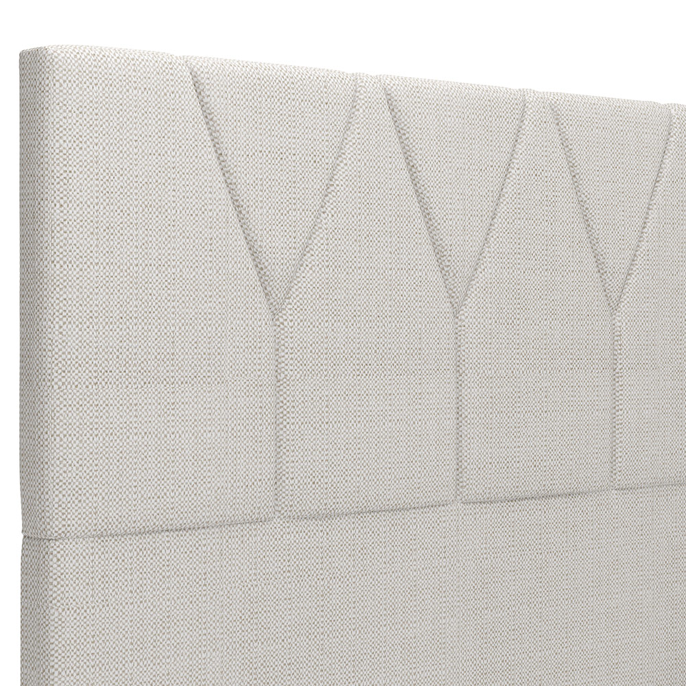 Cabeceira Cama Box Casal King  195 cm Aurora W01 Linho Champagne - Lyam Decor