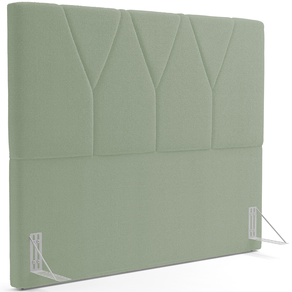 Cabeceira Cama Box Casal King 195 cm Aurora W01 Bouclê Oliva - Lyam Decor