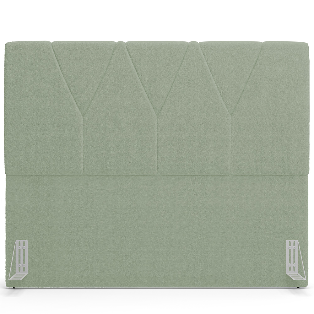 Cabeceira Cama Box Casal King 195 cm Aurora W01 Bouclê Oliva - Lyam Decor