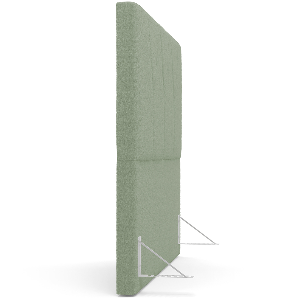 Cabeceira Cama Box Casal King 195 cm Aurora W01 Bouclê Oliva - Lyam Decor