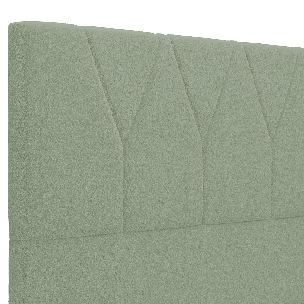 Cabeceira Cama Box Casal King 195 cm Aurora W01 Bouclê Oliva - Lyam Decor