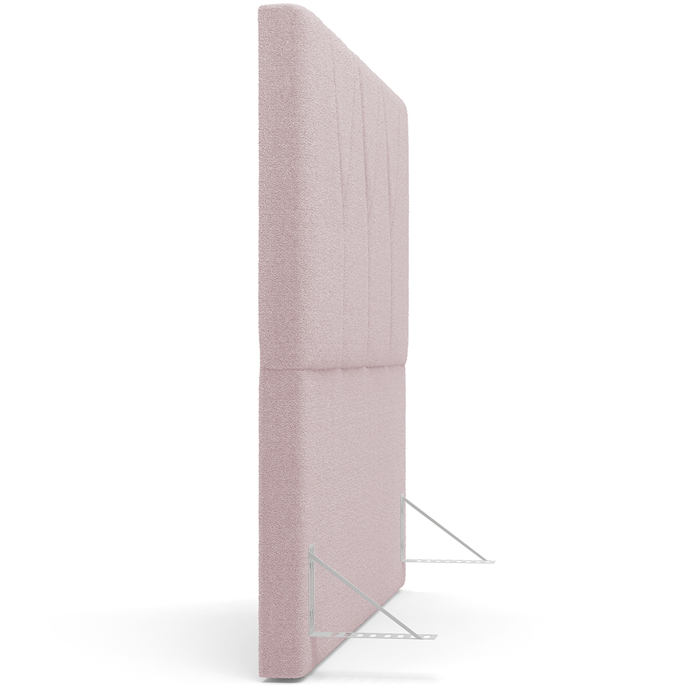 Cabeceira Cama Box Casal King 195 cm Aurora W01 Bouclê Rosê - Lyam Decor