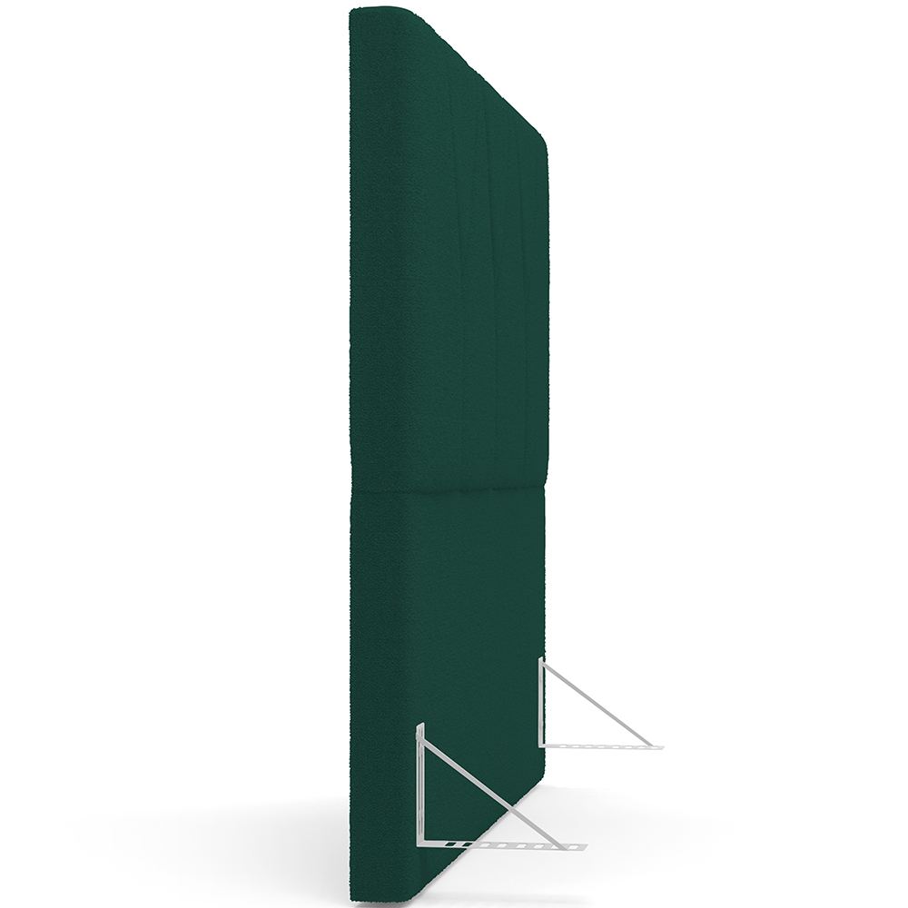 Cabeceira Cama Box Casal King 195 cm Aurora W01 Bouclê Verde - Lyam Decor