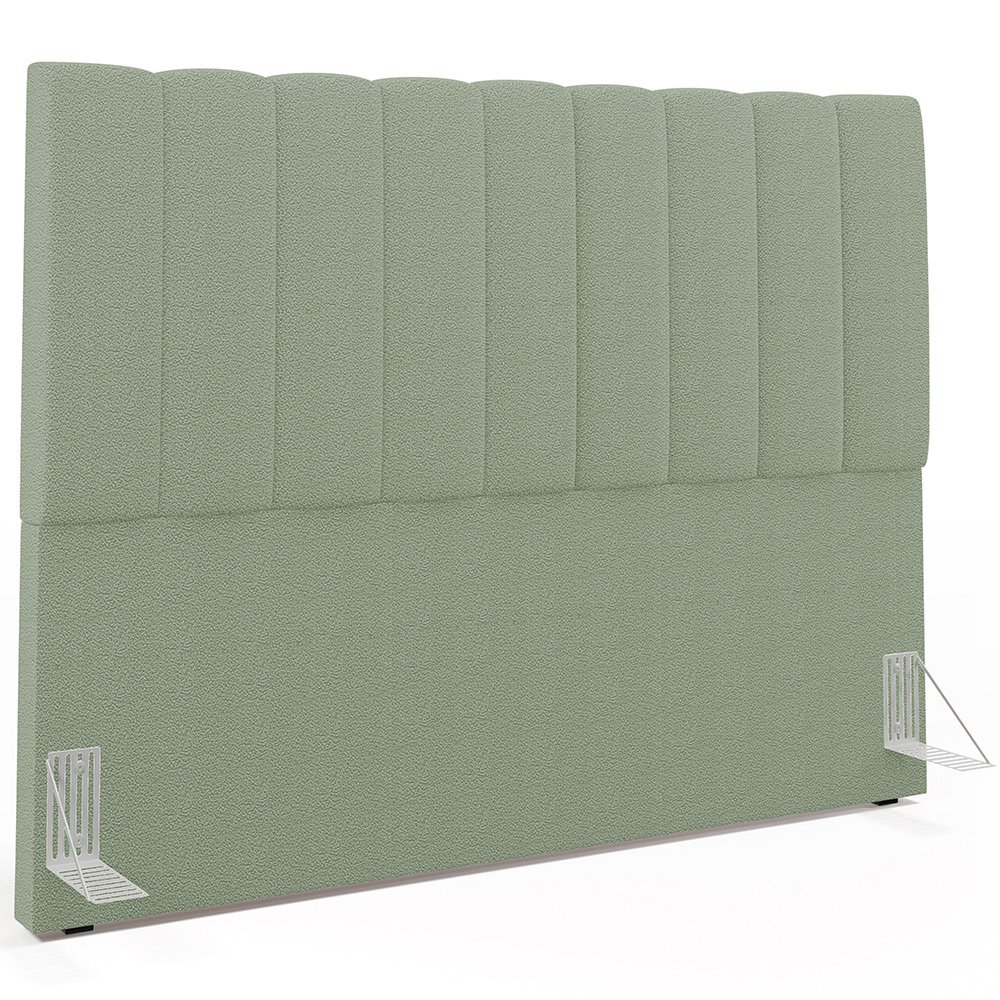Cabeceira Cama Box Casal King 195 cm Dália W01 Bouclê Oliva - Lyam Decor