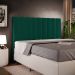 Cabeceira Cama Box Casal King 195 cm Dália W01 Bouclê Verde - Lyam Decor