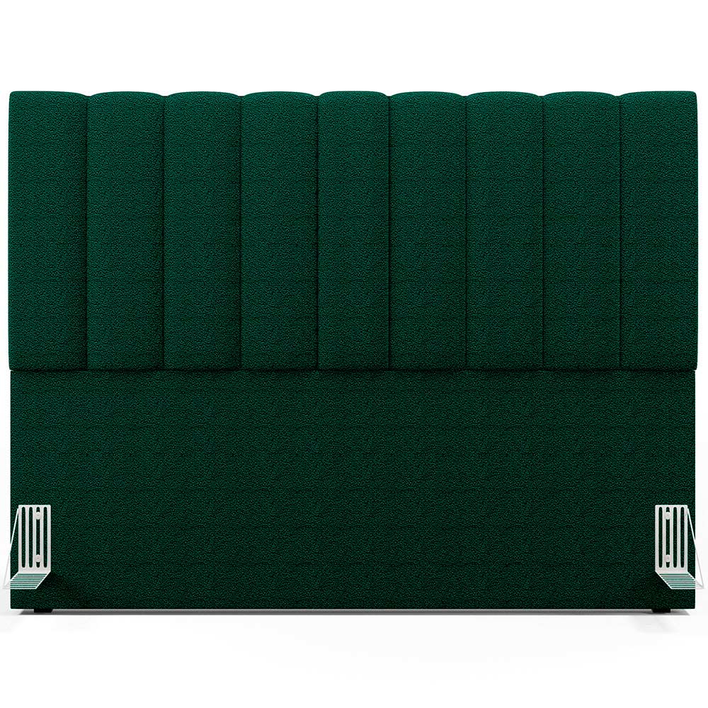 Cabeceira Cama Box Casal King 195 cm Dália W01 Bouclê Verde - Lyam Decor