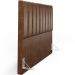 Cabeceira Cama Box Casal King 195 cm Dália W01 Courissimo Marrom - Lyam Decor