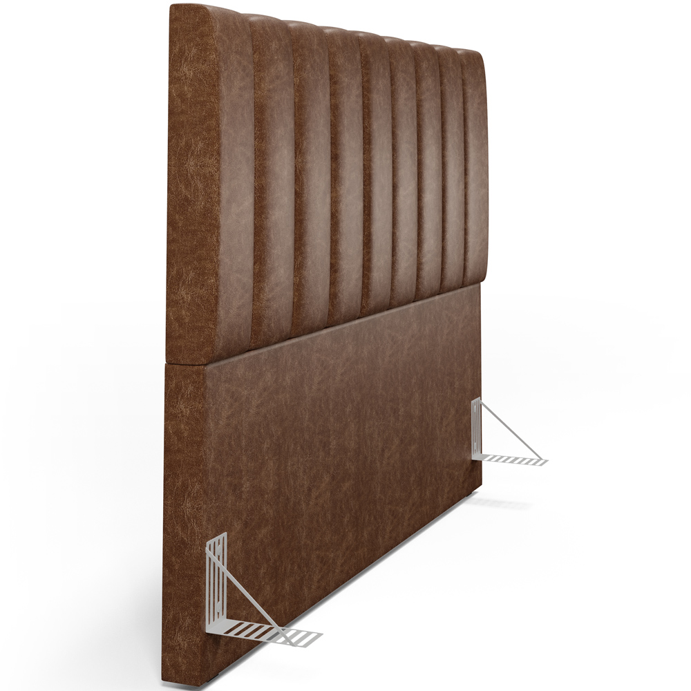 Cabeceira Cama Box Casal King 195 cm Dália W01 Courissimo Marrom - Lyam Decor