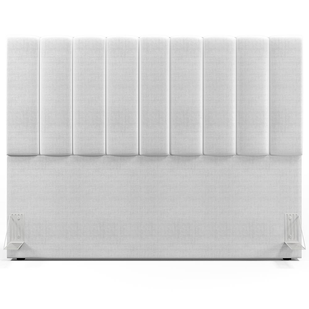 Cabeceira Cama Box Casal King 195 cm Dália W01 Facto Cinza Metalizado - Lyam Decor