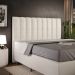 Cabeceira Cama Box Casal King 195 cm Dália W01 Facto Pérola Metalizado - Lyam Decor