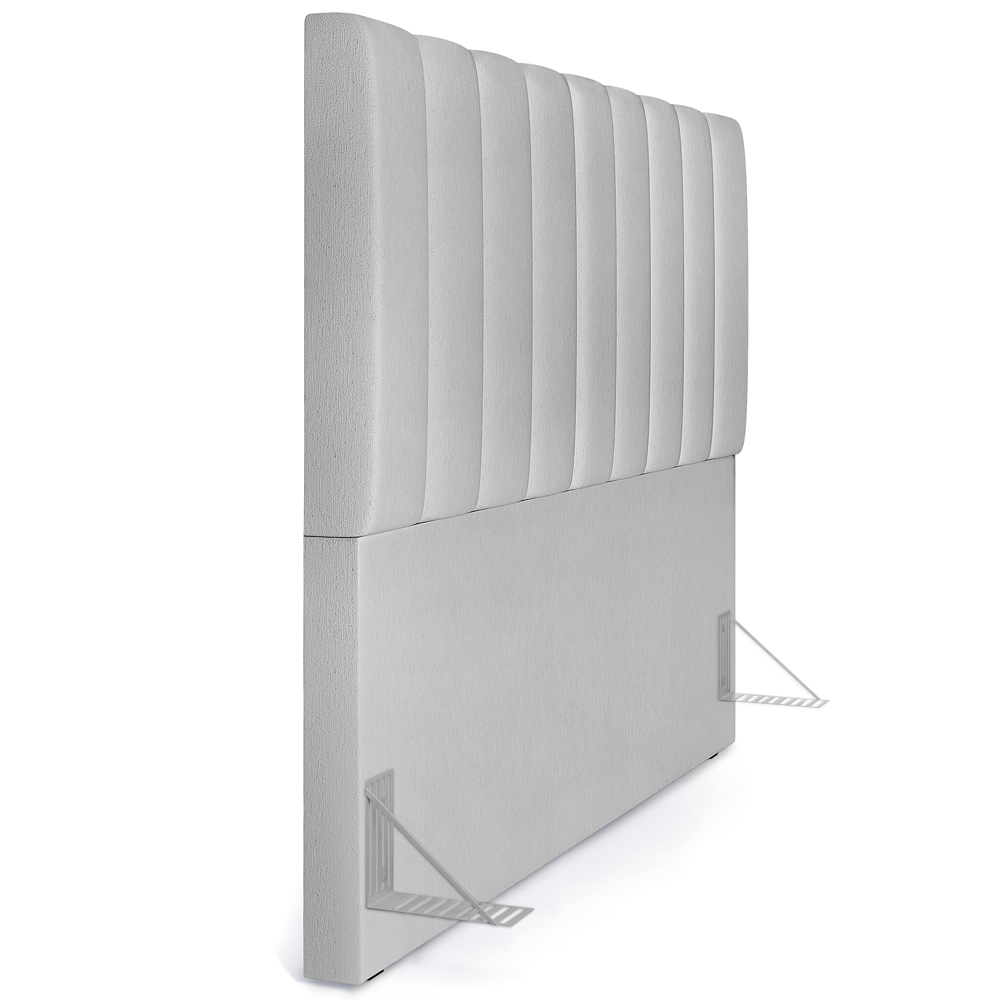 Cabeceira Cama Box Casal King 195 cm Dália W01 Linho Cinza - Lyam Decor