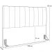 Cabeceira Cama Box Casal King 195 cm Dália W01 Suede Bege - Lyam Decor