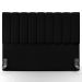 Cabeceira Cama Box Casal King 195 cm Dália W01 Suede Preto - Lyam Decor