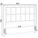 Cabeceira Cama Box Casal King 195 cm P05 Atenas Facto Dunas Pérola - Lyam Decor