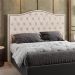 Cabeceira Cama Box Casal King 195 cm P05 Grécia Linho Bege Claro - Lyam Decor