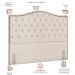Cabeceira Cama Box Casal King 195 cm P05 Grécia Linho Bege Claro - Lyam Decor