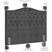 Cabeceira Cama Box Casal King 195 cm P05 Grécia Linho Cinza Escuro - Lyam Decor