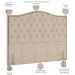 Cabeceira Cama Box Casal King 195 cm P05 Grécia Linho Creme - Lyam Decor