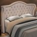 Cabeceira Cama Box Casal King 195 cm P05 Lisboa Linho Bege - Lyam Decor