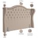 Cabeceira Cama Box Casal King 195 cm P05 Lisboa Linho Bege - Lyam Decor