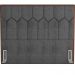 Cabeceira Cama Box Casal King 195 cm P05 Londres Linho Cinza Escuro - Lyam Decor