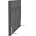 Cabeceira Cama Box Casal King 195 cm P05 Londres Linho Cinza Escuro - Lyam Decor