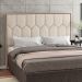 Cabeceira Cama Box Casal King 195 cm P05 Londres Linho Creme - Lyam Decor