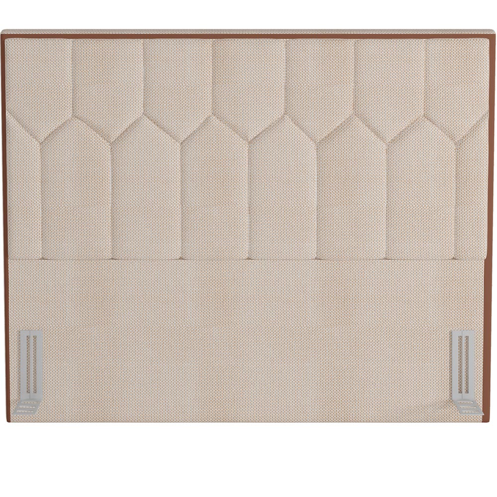 Cabeceira Cama Box Casal King 195 cm P05 Londres Linho Creme - Lyam Decor