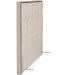 Cabeceira Cama Box Casal King 195 cm P05 Londres Linho Creme - Lyam Decor