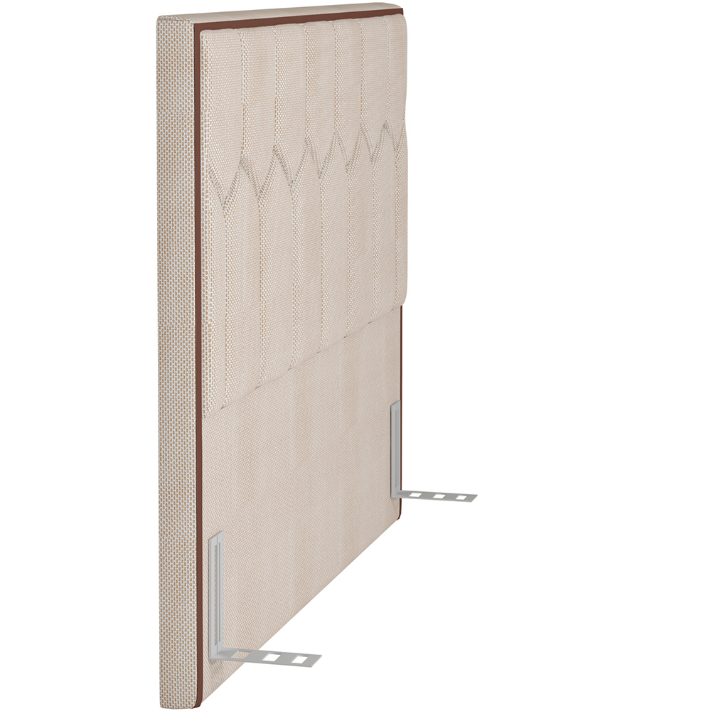 Cabeceira Cama Box Casal King 195 cm P05 Londres Linho Creme - Lyam Decor