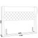 Cabeceira Cama Box Casal King 195 cm P05 Madrid Linho Creme - Lyam Decor