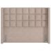 Cabeceira Cama Box Casal King 195 cm P05 Paris Linho Bege - Lyam Decor