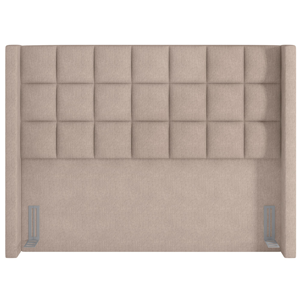 Cabeceira Cama Box Casal King 195 cm P05 Paris Linho Bege - Lyam Decor