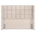 Cabeceira Cama Box Casal King 195 cm P05 Paris Linho Bege Claro - Lyam Decor
