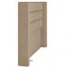Cabeceira Cama Box Casal King 195 cm P05 Paris Veludo Bege - Lyam Decor