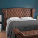Cabeceira Cama Box Casal King 195 cm P05 Sofia Corino Marrom - Lyam Decor