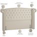 Cabeceira Cama Box Casal King 195 cm P05 Sofia Facto Dunas Pérola - Lyam Decor