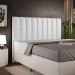 Cabeceira Cama Box Casal Queen 160 Cm Dália W01 Facto Cinza Metalizado - Lyam Decor