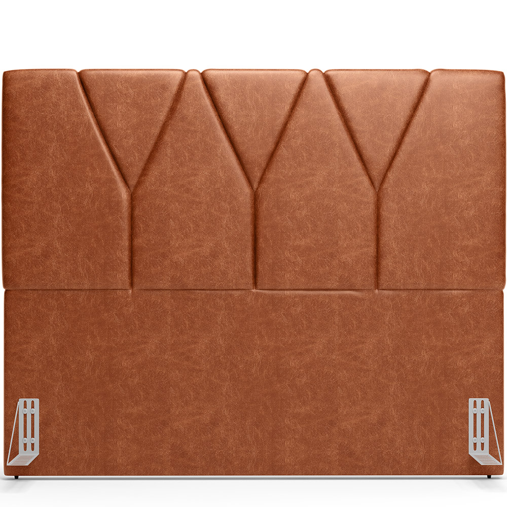Cabeceira Cama Box Casal Queen 160 cm Aurora W01 Couríssimo Camel - Lyam Decor