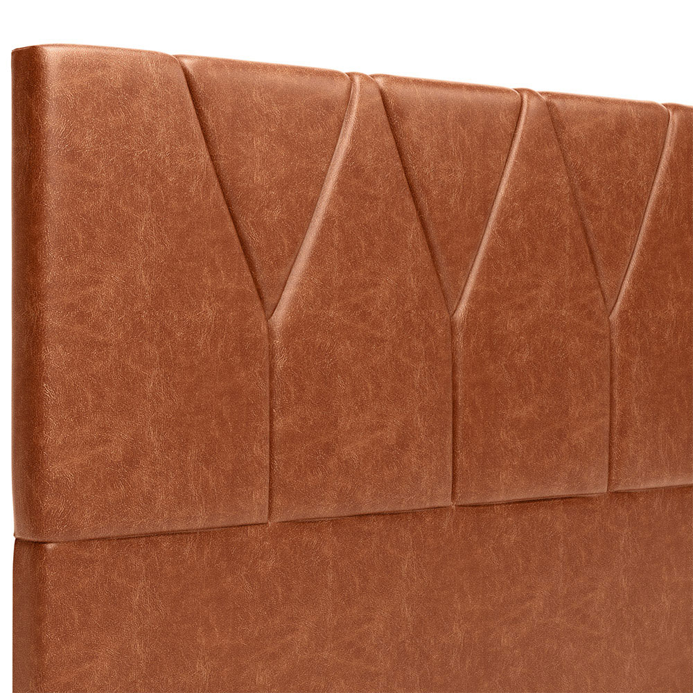 Cabeceira Cama Box Casal Queen 160 cm Aurora W01 Couríssimo Camel - Lyam Decor