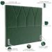 Cabeceira Cama Box Casal Queen 160 cm Aurora W01 Facto Verde Musgo - Lyam Decor