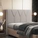 Cabeceira Cama Box Casal Queen 160 cm Aurora W01 Linho Bege - Lyam Decor