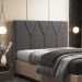 Cabeceira Cama Box Casal Queen 160 cm Aurora W01 Linho Cinza Escuro - Lyam Decor