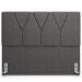 Cabeceira Cama Box Casal Queen 160 cm Aurora W01 Linho Cinza Escuro - Lyam Decor