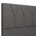 Cabeceira Cama Box Casal Queen 160 cm Aurora W01 Linho Cinza Escuro - Lyam Decor